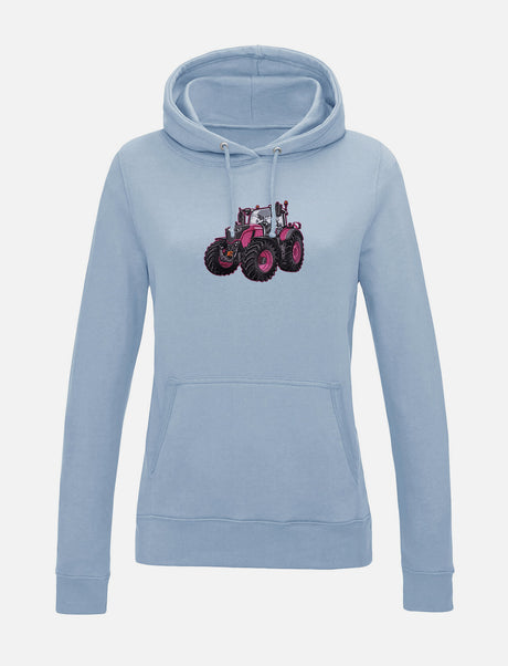 Damen-Hoodie mit gesticktem Traktor