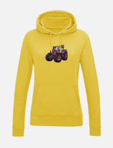 Damen-Hoodie mit gesticktem Traktor