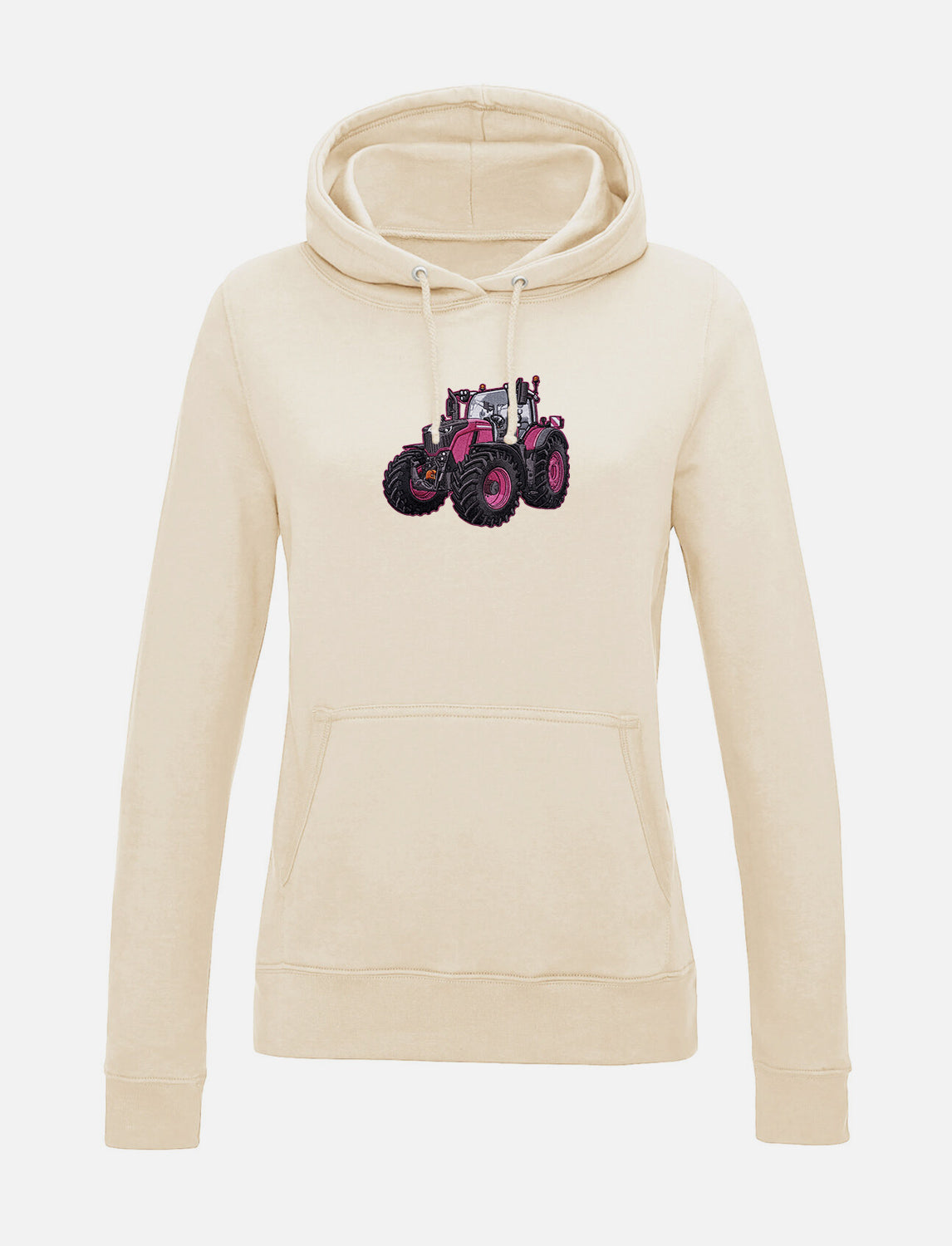 Damen-Hoodie mit gesticktem Traktor
