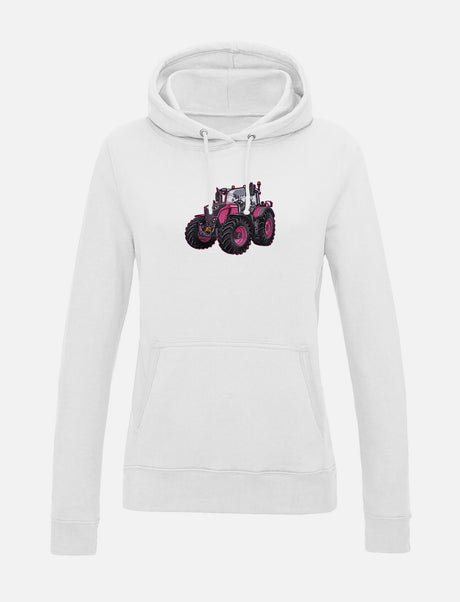 Damen-Hoodie mit gesticktem Traktor