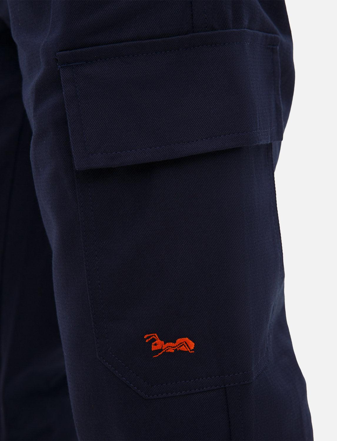 Pantalon de travail homme 100 % coton (260 g/m²) cargo d’été taille élastiquée