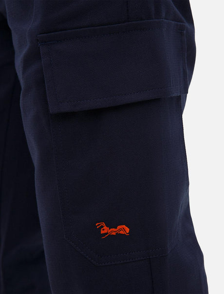 Pantalon de travail homme 100 % coton (260 g/m²) cargo d’été taille élastiquée