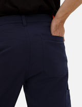 Pantalon de travail homme 100 % coton (260 g/m²) cargo d’été taille élastiquée