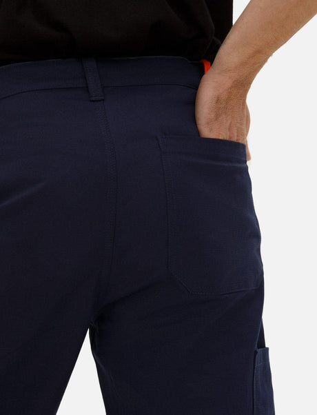Pantalon de travail homme 100 % coton (260 g/m²) cargo d’été taille élastiquée