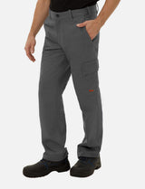 Pantalon de travail homme 100 % coton (260 g/m²) cargo d’été taille élastiquée