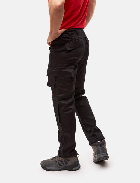 Pantalon de travail cargo thermique homme stretch outdoor hiver polaire