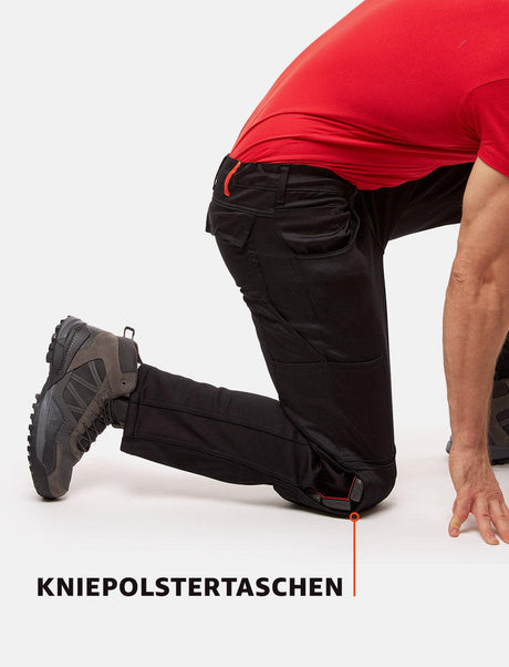 Pantalon de travail cargo thermique homme stretch outdoor hiver polaire