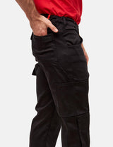 Men's Thermal Cargo Pants Stretch Outdoor Work Trousers Winter Fleece
