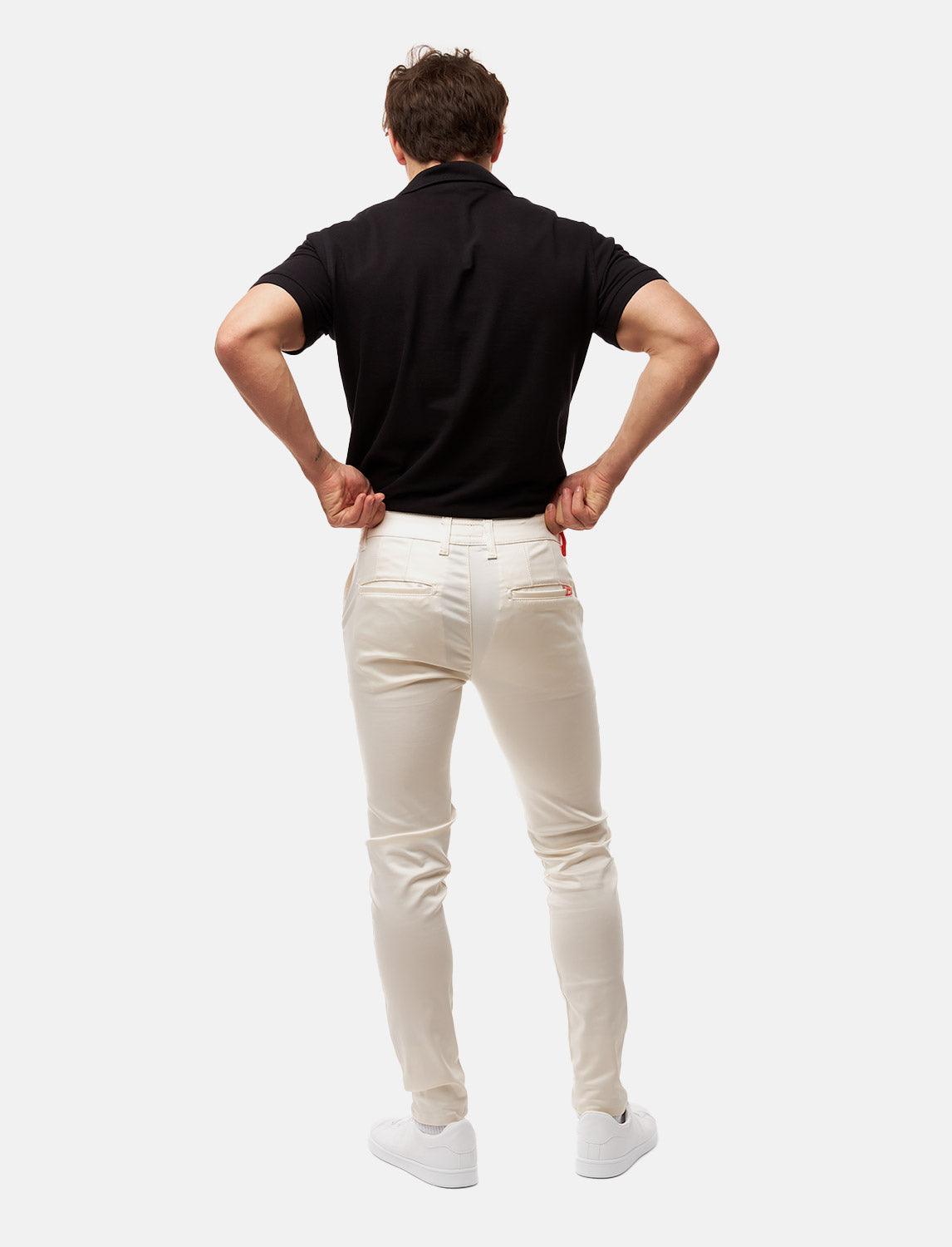 Pantalon chino homme stretch coupe slim | StrongAnt KM260