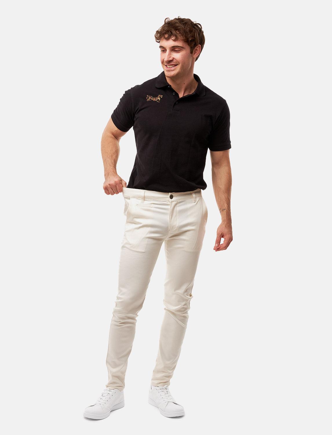 Pantalon chino homme stretch coupe slim | StrongAnt KM260