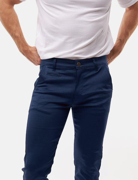 Pantalon chino homme stretch coupe slim | StrongAnt KM260
