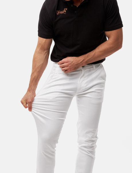 Pantalon chino homme stretch coupe slim | StrongAnt KM260