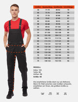 Salopette de travail homme avec taille stretch easyClean déperlante Regular Fit
