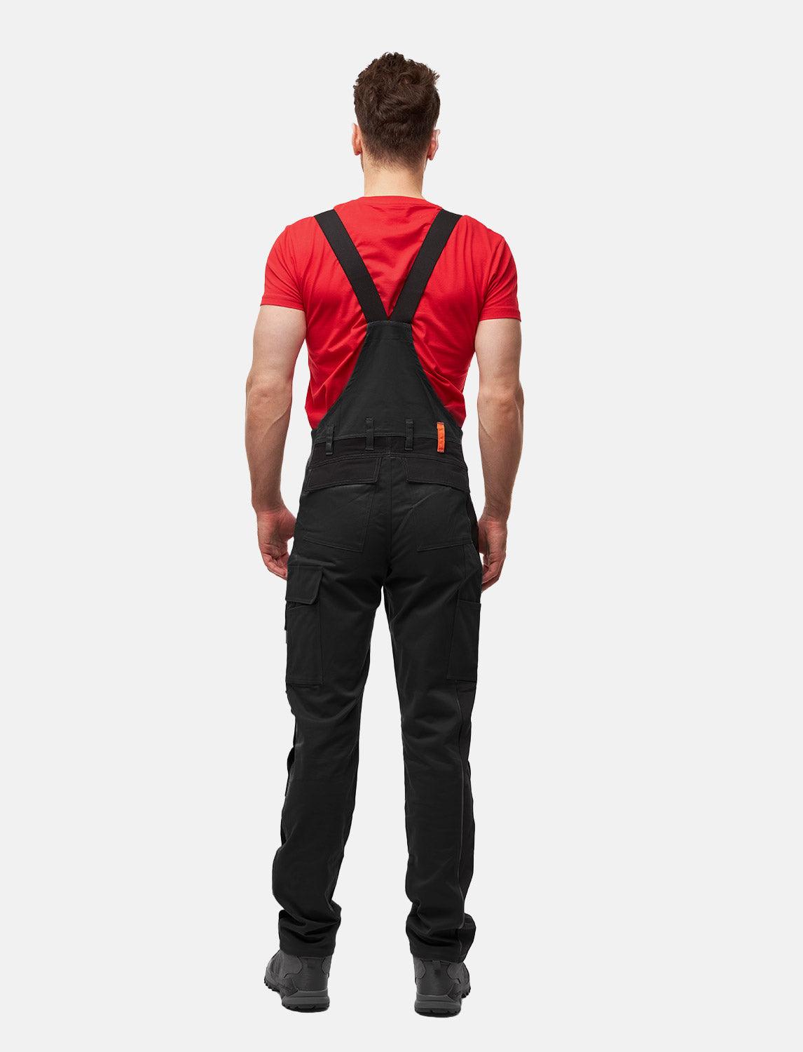 salopette de travail homme Stretch complète avec poches pour genouillères coupe Regular Fit