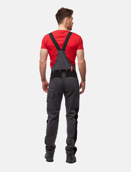 salopette de travail homme Stretch complète avec poches pour genouillères coupe Regular Fit
