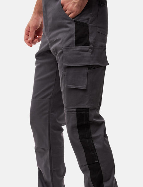 salopette de travail homme Stretch complète avec poches pour genouillères coupe Regular Fit