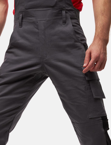 salopette de travail homme Stretch complète avec poches pour genouillères coupe Regular Fit