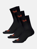 Long unisex tennis socks with terry soles