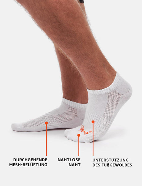 Long unisex tennis socks with terry soles