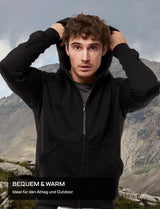 Hoodie homme zippé avec doublure polaire | StrongAnt KM800