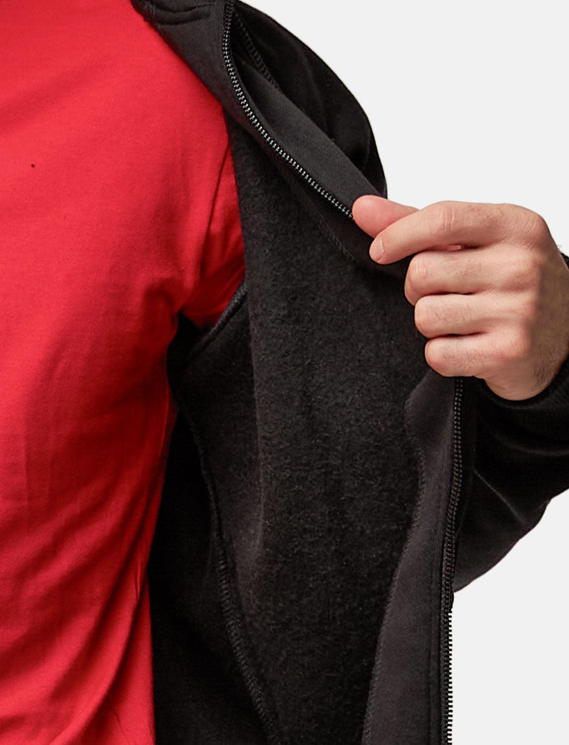 Hoodie homme zippé avec doublure polaire | StrongAnt KM800