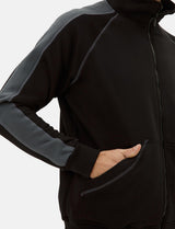Pull homme zippé à col montant, sweatshirt sans capuche