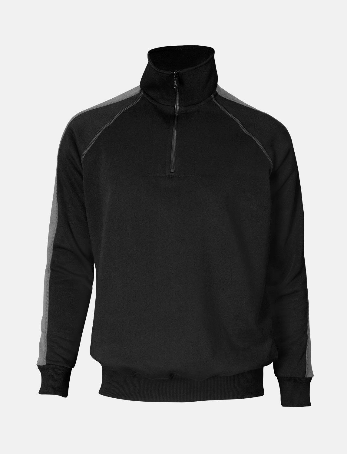 Men's Pullover Stand-Up Collar Sweatshirt Zip Neck