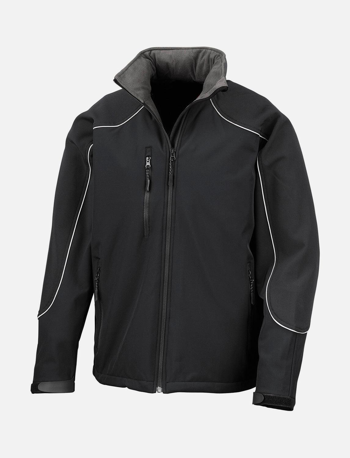 Men's Hooded Softshell Jacket, Microfleece, Wind and Waterproof