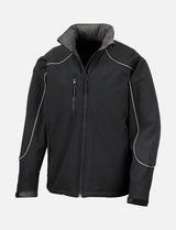 Men's Hooded Softshell Jacket, Microfleece, Wind and Waterproof