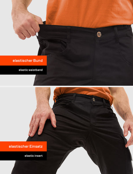 Short de travail homme stretch en coton | StrongAnt M211KURZSCS