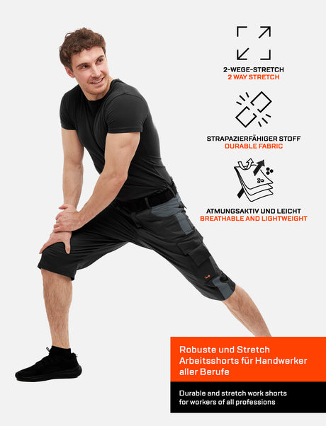 Short de travail homme stretch en coton | StrongAnt M211KURZSCS