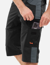 Men's short work trousers stretch strong cotton