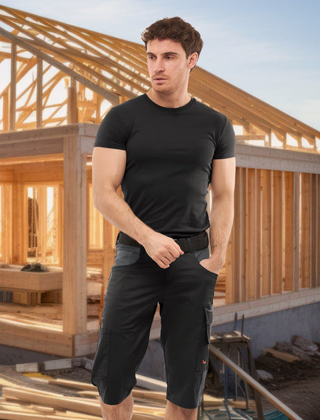 Short de travail homme stretch en coton | StrongAnt M211KURZSCS