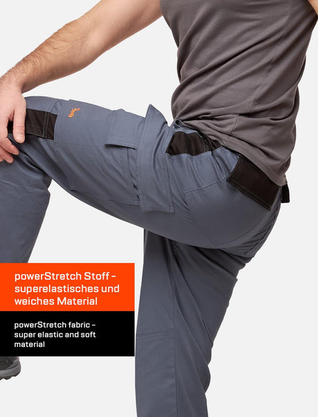 Pantalon de travail homme powerStretch avec taille élastique et large choix de tailles | StrongAnt M211PS