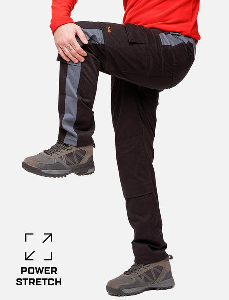 Pantalon de travail homme powerStretch avec taille élastique et large choix de tailles | StrongAnt M211PS