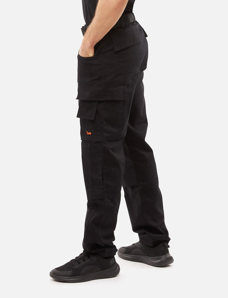 Pantalon de travail homme stretch avec poches pour genouillères en coton Strong Stretch