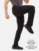 Men's work trousers with knee pad pockets made of strong stretch cotton