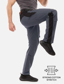 Men's work trousers with knee pad pockets made of strong stretch cotton