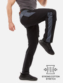 Men's work trousers with knee pad pockets made of strong stretch cotton