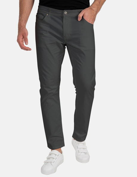 Pantalon chino homme casual en coton stretch, coupe regular | StrongAnt M251