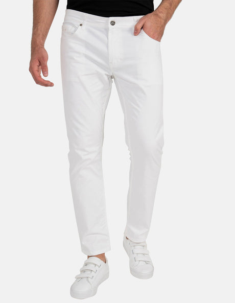 Pantalon chino homme casual en coton stretch, coupe regular | StrongAnt M251