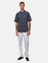 Veste de cuisine stretch homme à boutons-pression | Slim Fit, manches courtes | StrongAnt 411KURZ