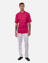 Veste de cuisine stretch homme à boutons-pression | Slim Fit, manches courtes | StrongAnt 411KURZ