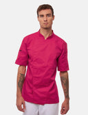 Veste de cuisine stretch homme à boutons-pression | Slim Fit, manches courtes | StrongAnt 411KURZ