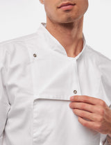 Veste de cuisine stretch homme à boutons-pression | Slim Fit, manches courtes | StrongAnt 411KURZ