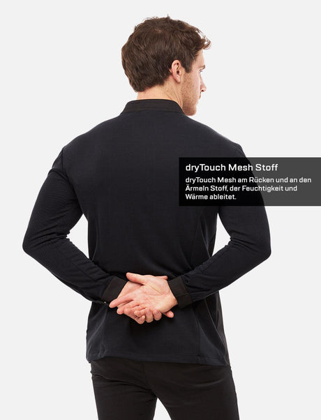 Men's chef's jacket with dryMesh back and sleeves - snap fasteners - long sleeves