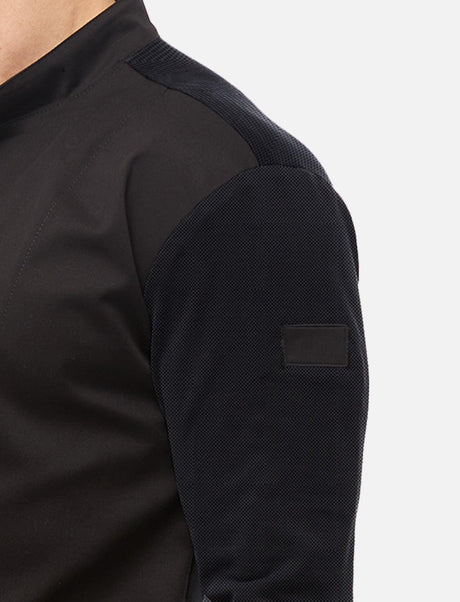 Men's chef's jacket with dryMesh back and sleeves - snap fasteners - long sleeves