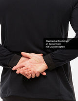 Men's chef's jacket with dryMesh back and sleeves - snap fasteners - long sleeves