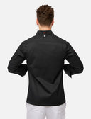 Veste de cuisine homme manches longues à boutons-pression | StrongAnt M412LANGSB