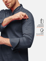 Veste de cuisine homme manches longues à boutons-pression | StrongAnt M412LANGSB